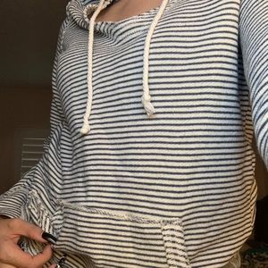 Blue Striped Sweatshirt